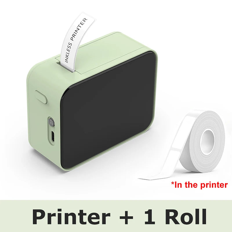 P15 Bluetooth Thermal Label Printer, White or Green Bundles
