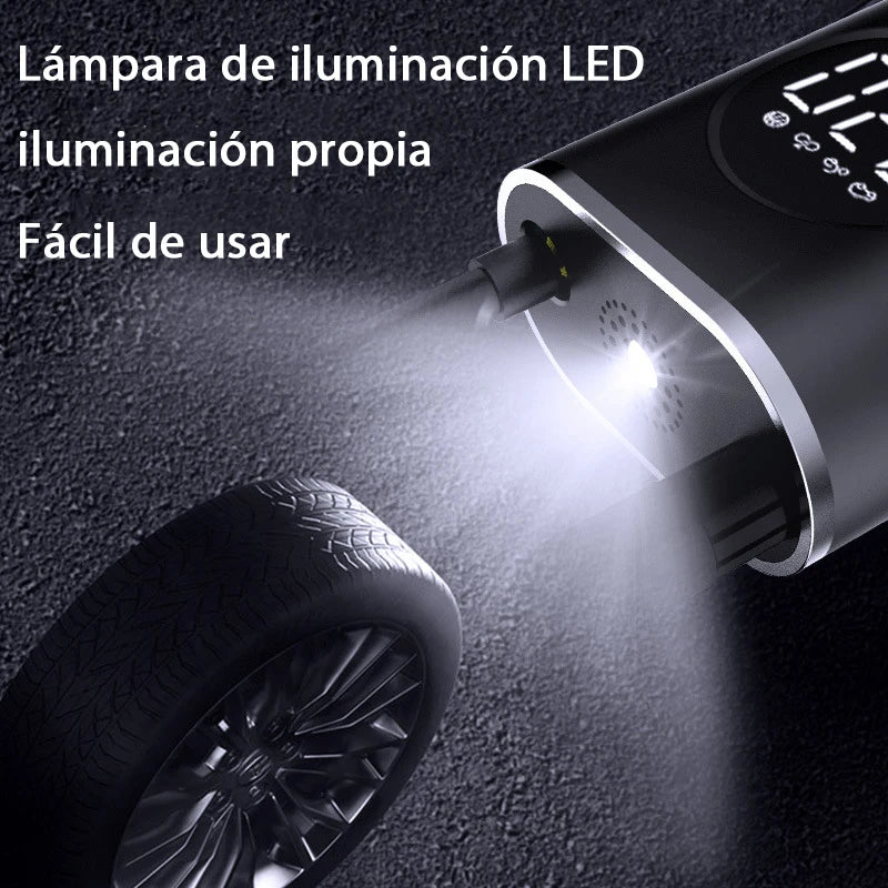 Mini elektrická vzduchová pumpa do auta Přenosný bezdrátový nafukovač pneumatik