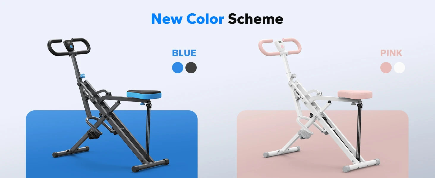 2-in-1 Squat and Rowing Machine Foldable Home Gym Trainer