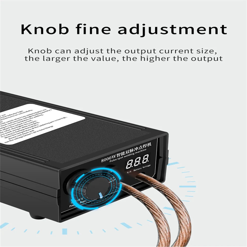8000W Handheld Spot Welder for 18650 Battery Packs