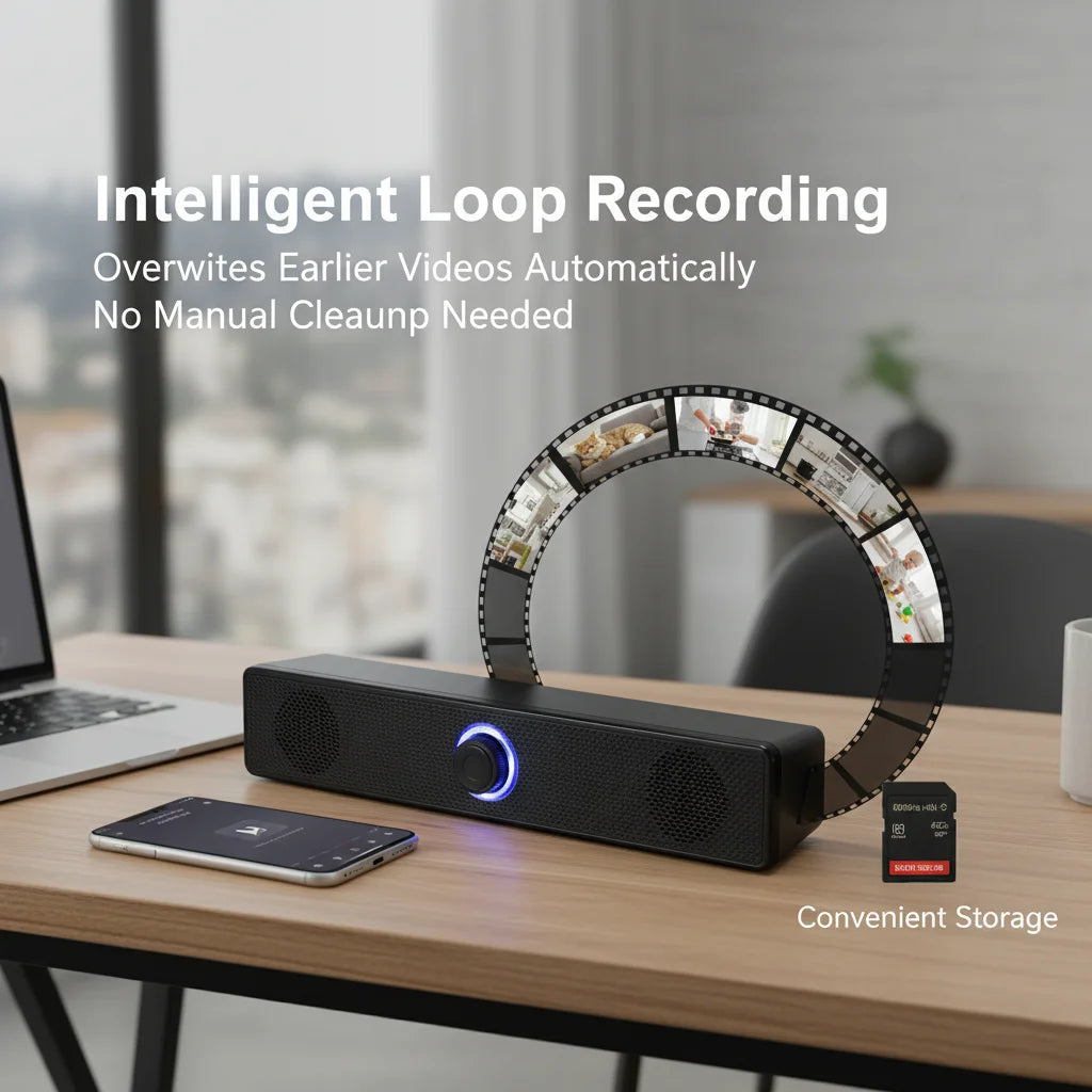 Wireless Speaker Camera 2‑in‑1 with 4K UHD and WiFi 6