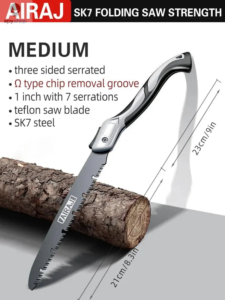 AIRAJ Folding Saw Woodworking Folding hacksaw Multifunction Cutting Wood Sharp Camping Garden Prunch Saw Tree Chopper Knife Hand Spy-shop.com