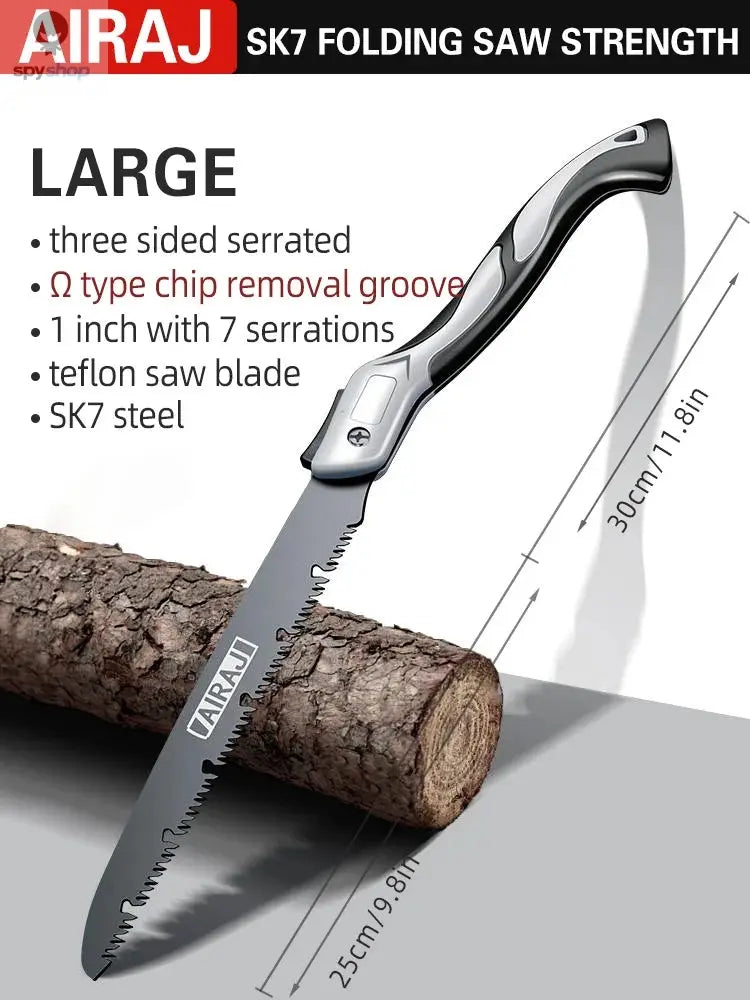 AIRAJ Folding Saw Woodworking Folding hacksaw Multifunction Cutting Wood Sharp Camping Garden Prunch Saw Tree Chopper Knife Hand Spy-shop.com