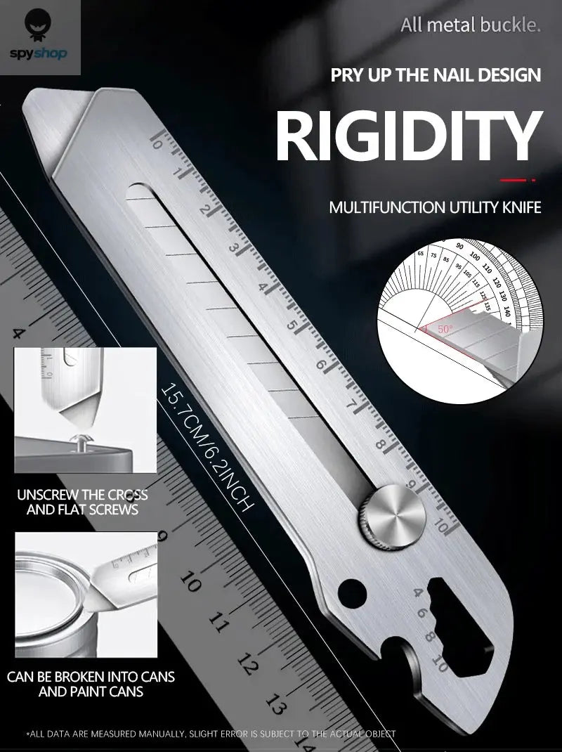 AIRAJ Multifunctional Utility Knife Retractable Sharp Cut Heavy Duty Steel Break Blade Paper Cut Industrial Grade Manual Tools