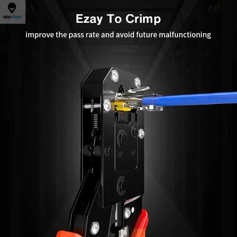 AMPCOM CAT6 RJ45 Modular Plug Connector UTP 50μ Gold-Plated Two-Pieces 8P8C Crimp End for Ethernet Cable, Bulk Ethernet Cable Spy-shop.com