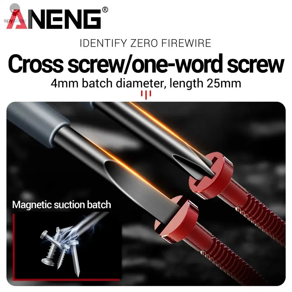 ANENG B05 Word/cross Screwdrivers Neon Bulb Indicator Meter Electric Pen Insulated Electrician Highlight Pocket Tester Pen Tools Spy-shop.com