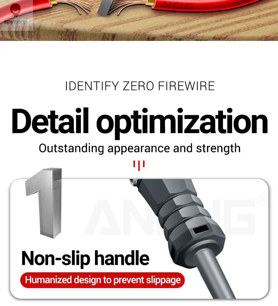 ANENG B05 Word/cross Screwdrivers Neon Bulb Indicator Meter Electric Pen Insulated Electrician Highlight Pocket Tester Pen Tools Spy-shop.com