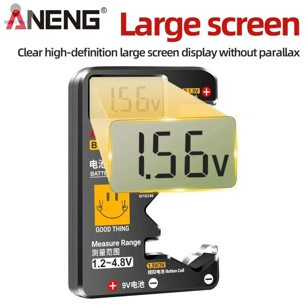 ANENG BT189 Button Cell Battery Tester 9V N D C AA AAA Universal Household LCD Display Battery Tester Power Bank Detectors Tools Spy-shop.com