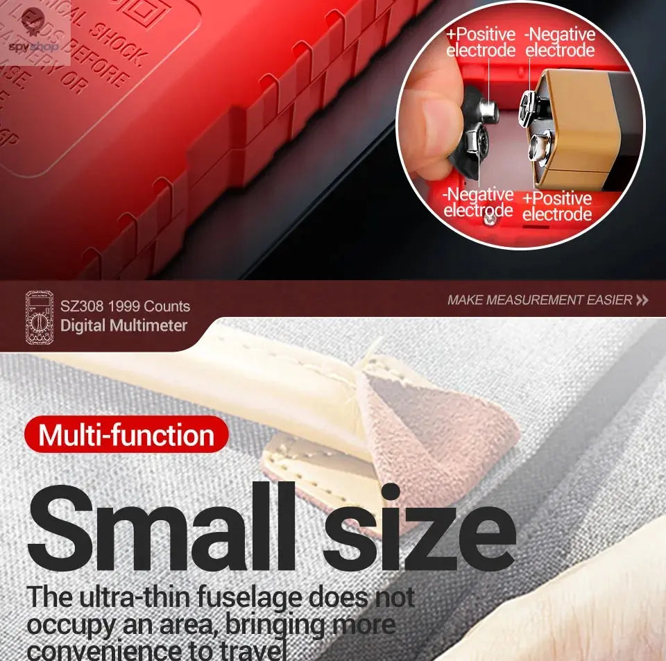 ANENG SZ308 Digital Multimeter AC/DC Current Meter Voltage Resistance Meter Electrician LCD Backlight Ohm Square Wave Test