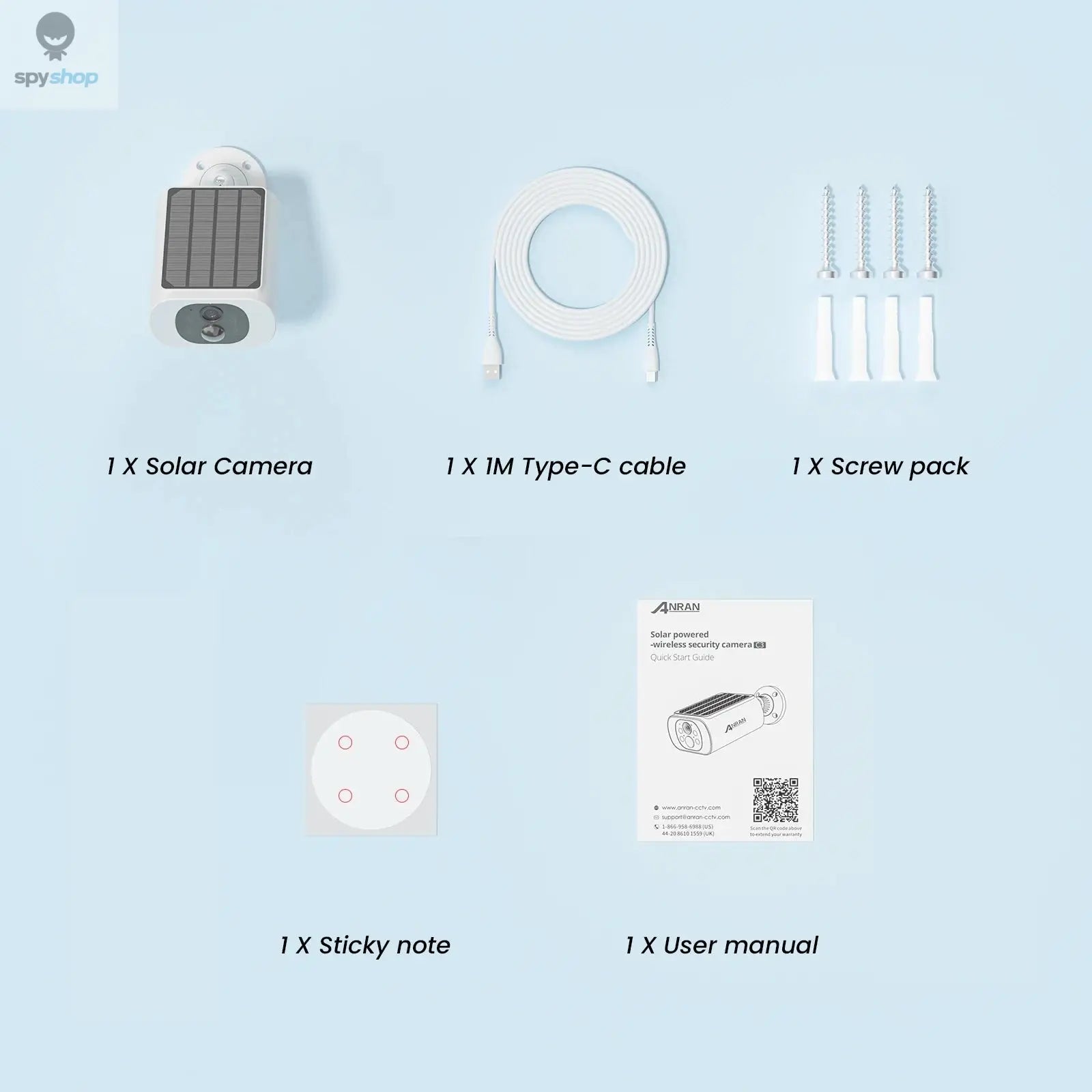 ANRAN 2/3/4 PCS Outdoor Wireless WIFI Camera 2.4G 3MP Battery Solar Security Camera Floodlight Color Night Vision Local Alarm