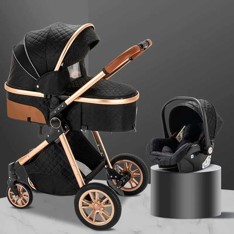 Newest 3‑in‑1 Baby Stroller Portable Travel Carriage
