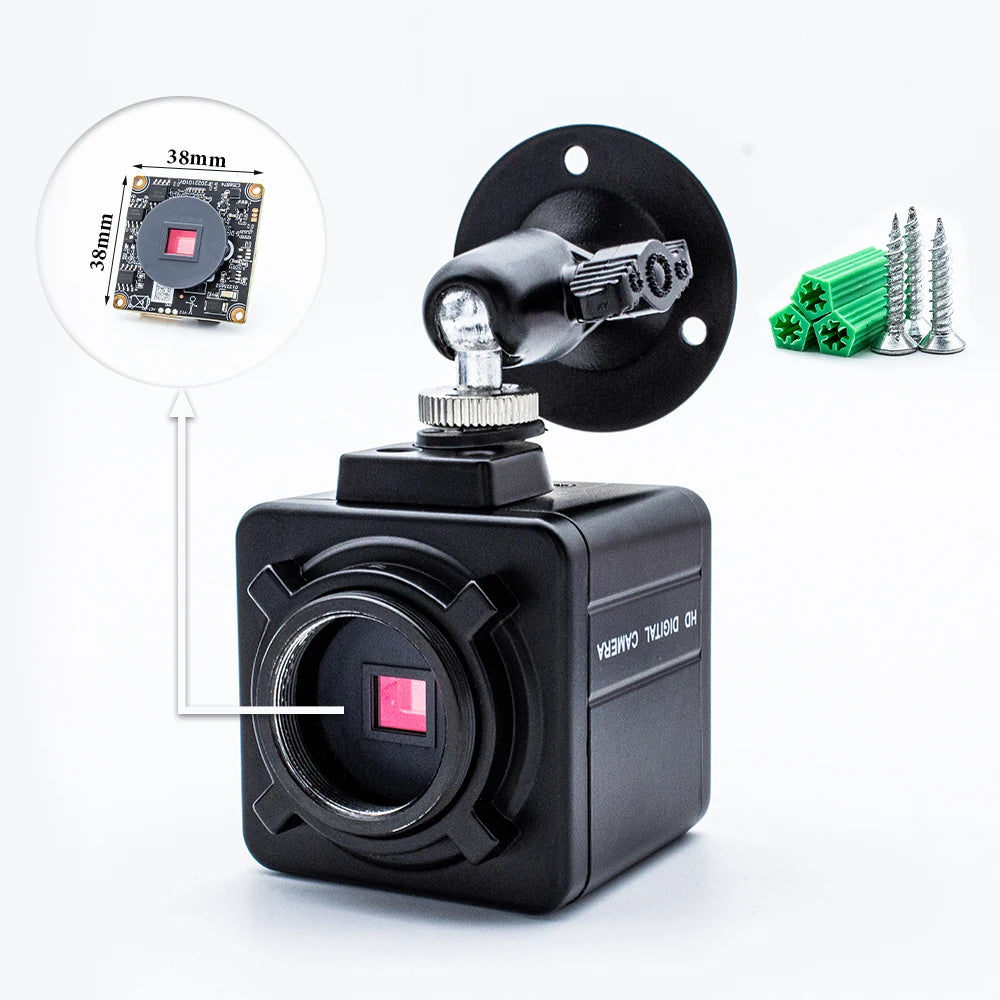 WGWK 4K MINI IP Kamera 3/4/5/8MP Manuální Zoom POE48V CS Objektiv Kovová Krabička Průmyslová Inspekce Bezpečnostní Webkamera Video Dohled