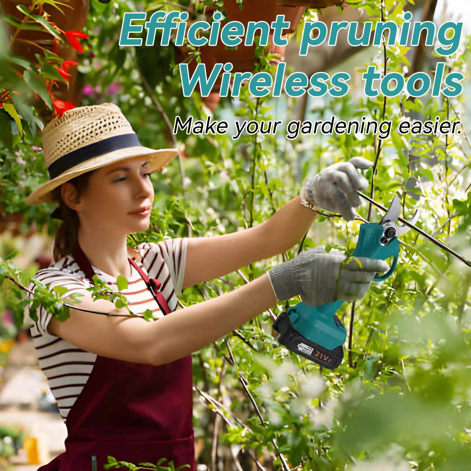 Brushless Electric Pruning Shears Garden Fruit Tree Bonsai Cordless Electric Garden Scissors Garden Tool for Makita Battery