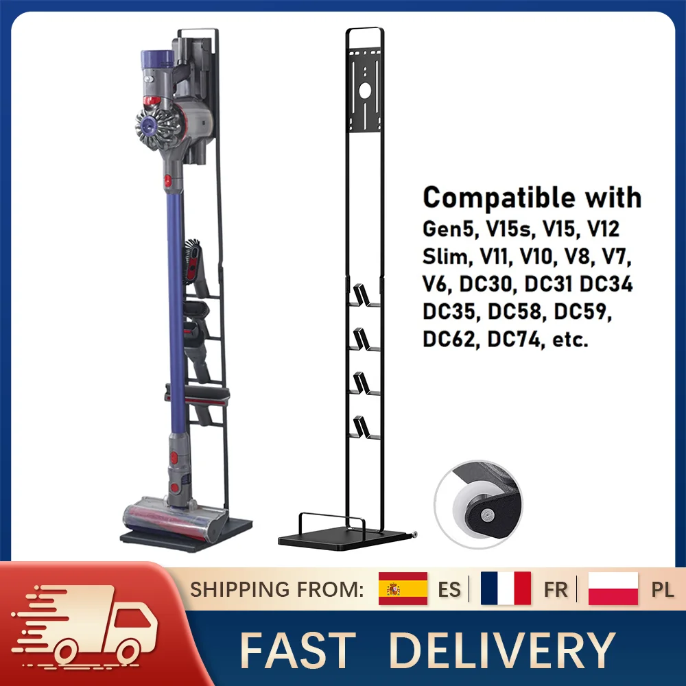 Fristående dammsugarställ för Dyson V15 V12 V11 V10 V8 V7 organiserare