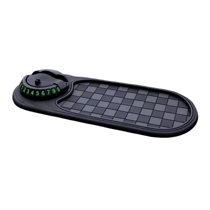 SEAMETAL 2 in 1 Dashboard Anti Slip Mat with Phone Mount 360-Degree Rotation Car Phone Holder Non-Slip Adhesive Mat for Car