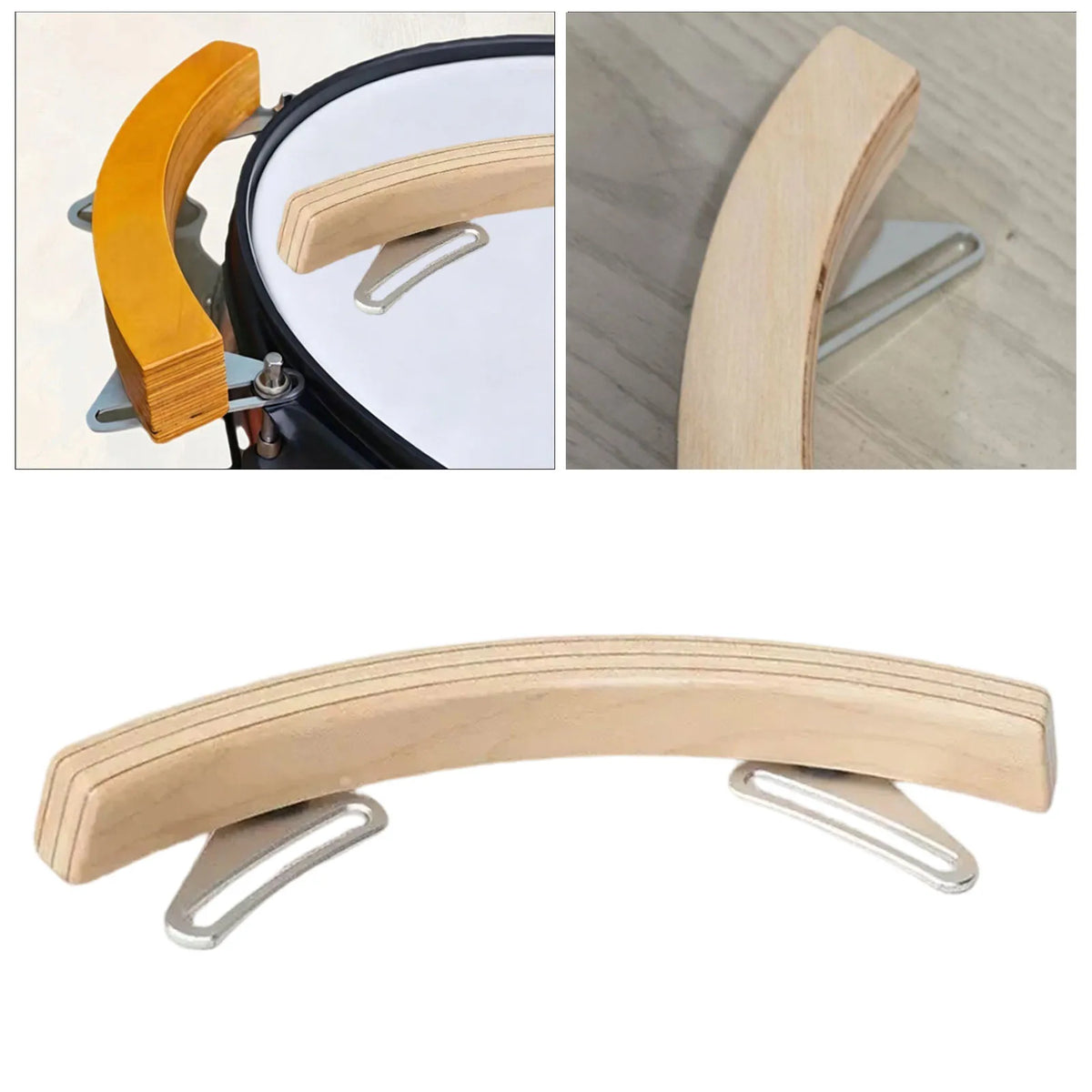 Wooden Drum-Rim Percussion Block