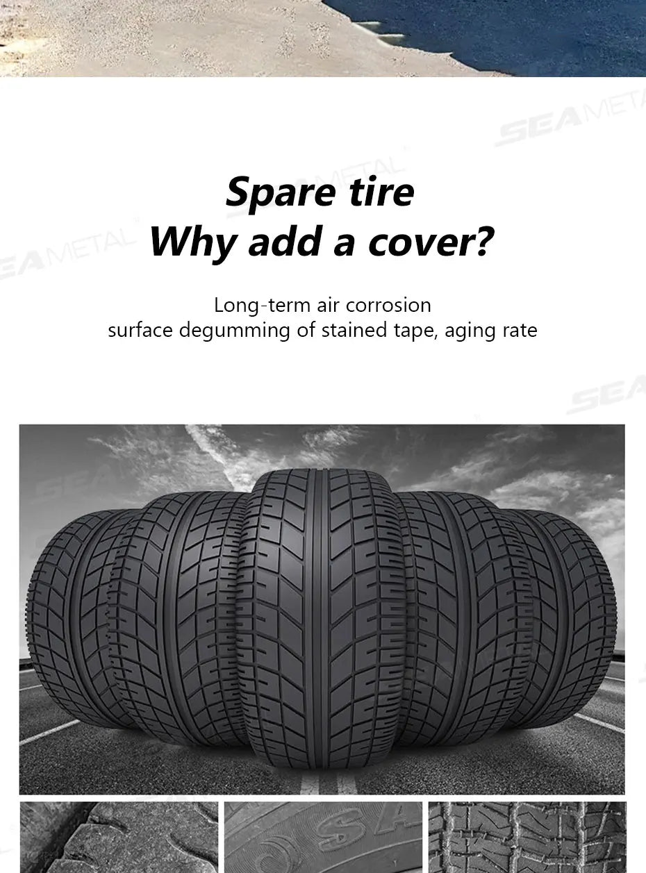 SEAMETAL Car Wheel Tire Cover for 29-32in Universal Waterproof Dustproof Tyre Protection Cover Full Wrapped Tire Storage Bag