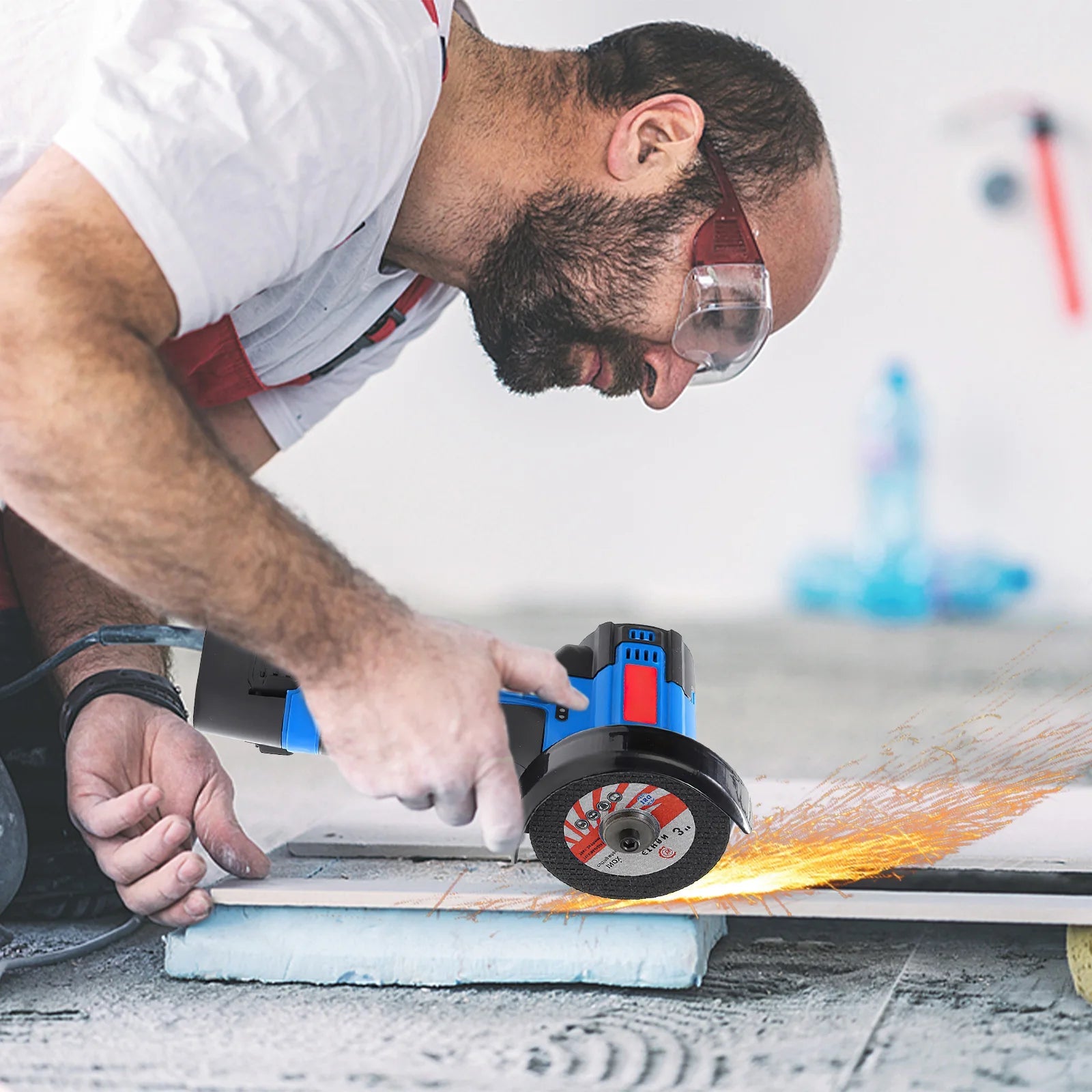 19500rpm 12V Mini Angle Grinder Grinding Cordless Machine Lithium Battery Rechargeable Grinder Cushing Power You