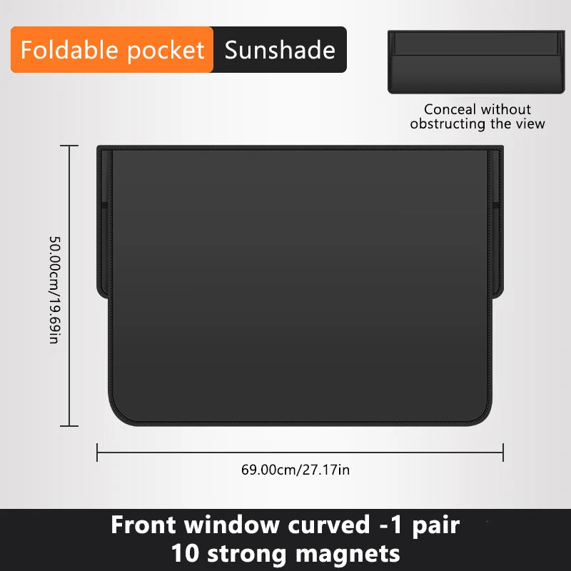 Car Window Sunshade Magnetic Side Window Curtain