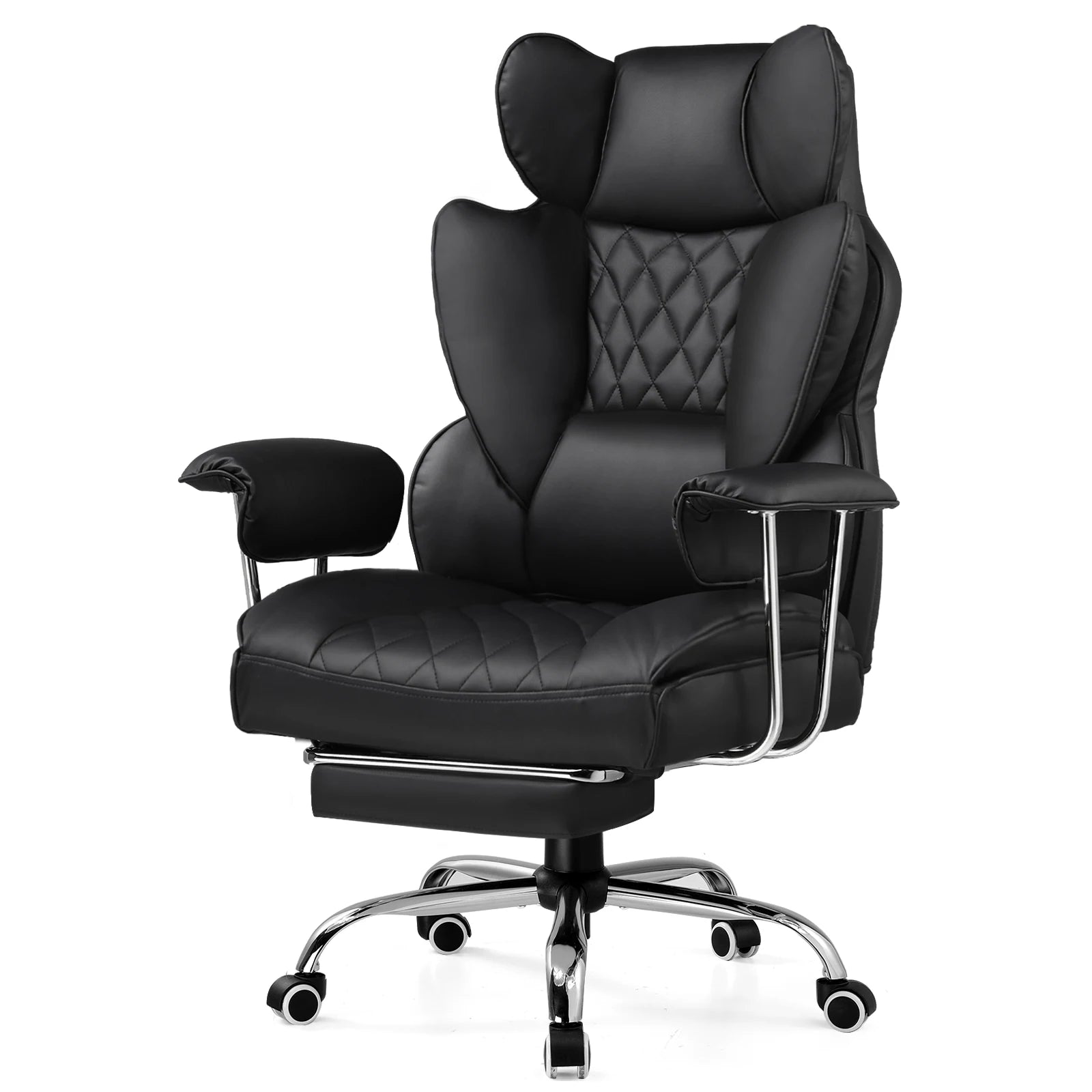 Big and Tall Ergonomic Gaming Chair with Lumbar Support & Footrest