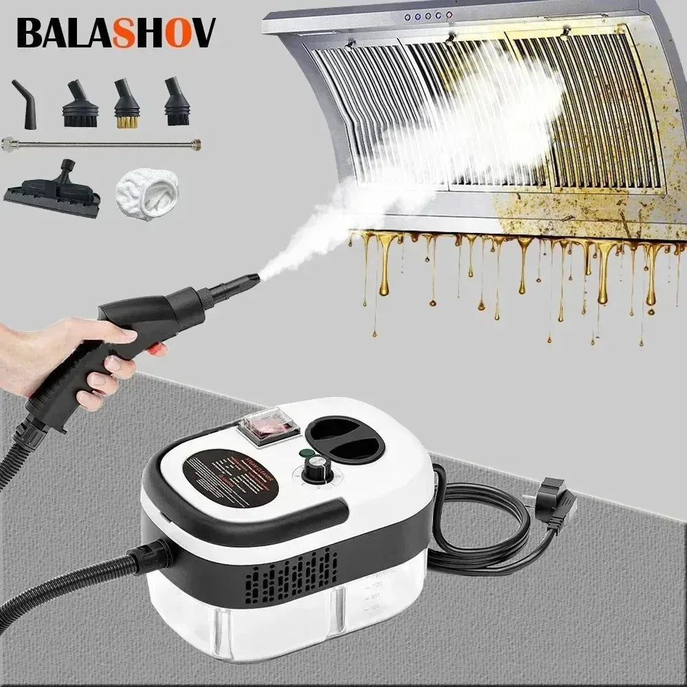 2500W Handheld Steam Cleaner for Deep Home and Car Cleaning