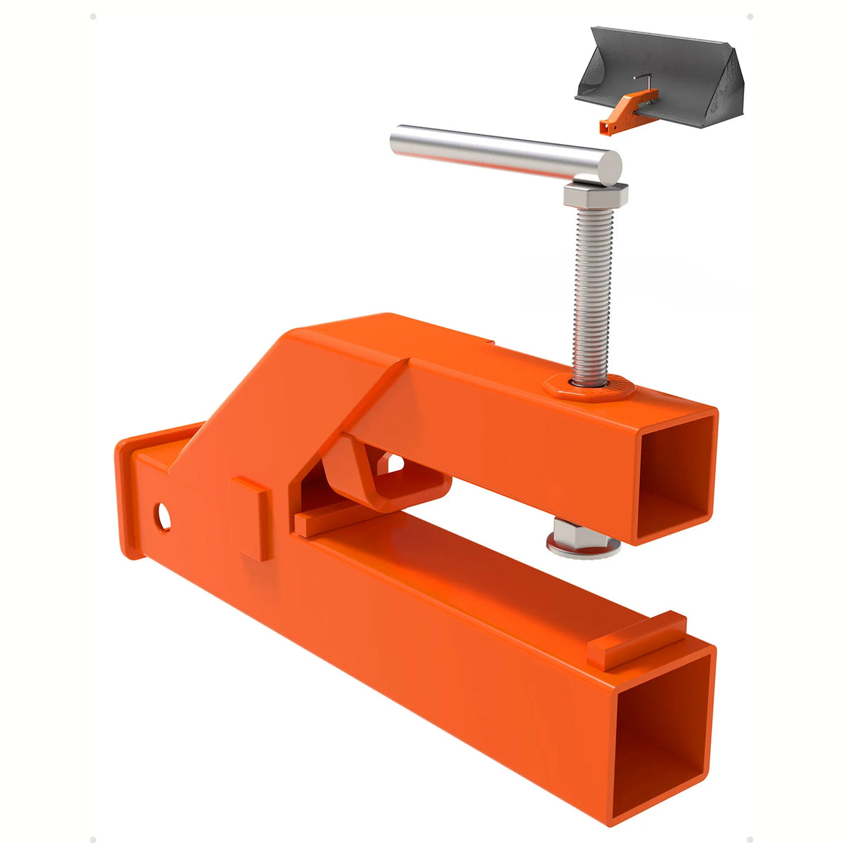HiMISS Βαρύς 2" Ποιά Κλιπ-Ο Trailer Hitch Receiver για Τρακτέρ Μπεκ Σβήνισμα, Μπόλι Μάτσο Διακλαδιστής, Συμβατό με Deere, Συγκριτικά Φορτωμένο, SUV, Φορτηγά, Εύκολη Εγκατάσταση Χωρίς Τρύπα, Διπλός Διανομέας, Πορτοκαλί Χρώμα