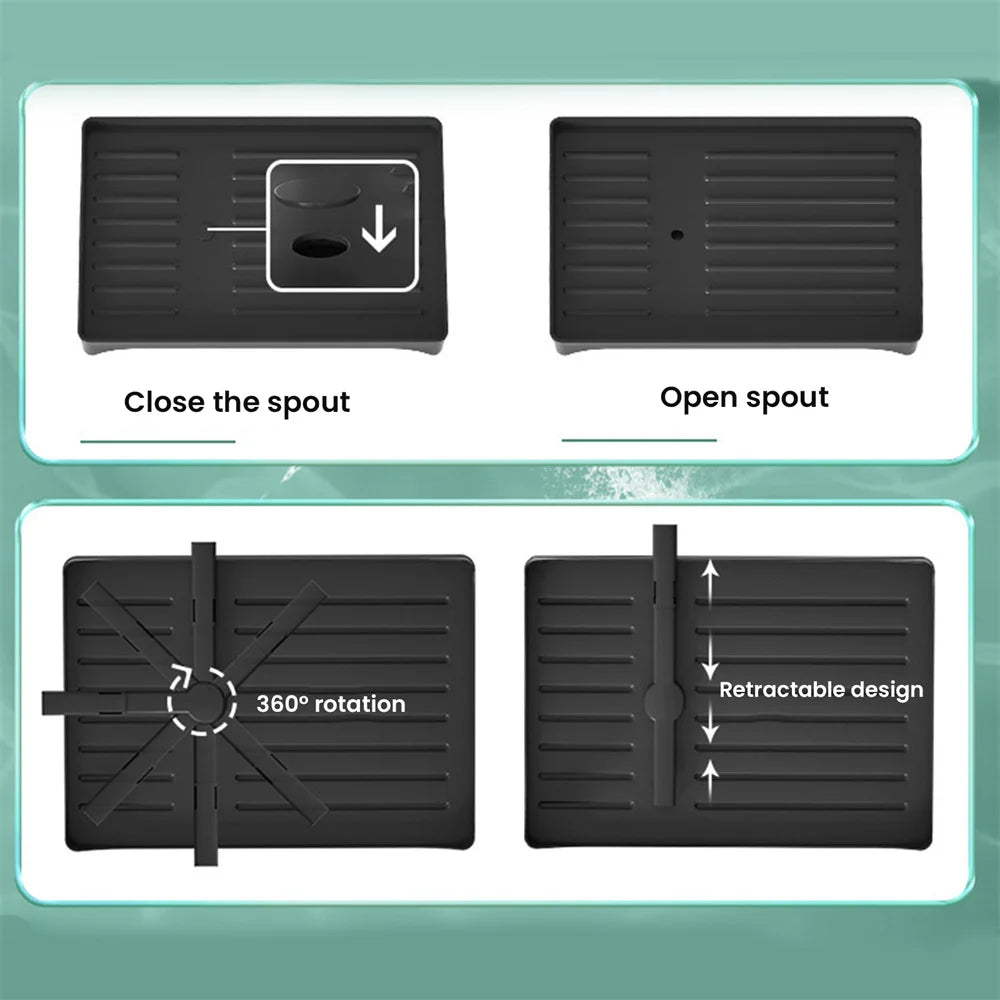 2-Layer Space Saving Dish Drying Rack with Drainboard