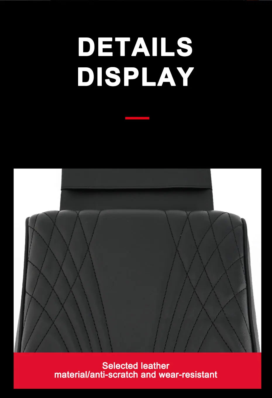 Car Armrest Cushion with Tissue Holder and Storage Pocket