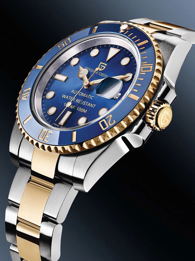 Men’s Automatic Mechanical Watch Stainless Steel 100M Waterproof