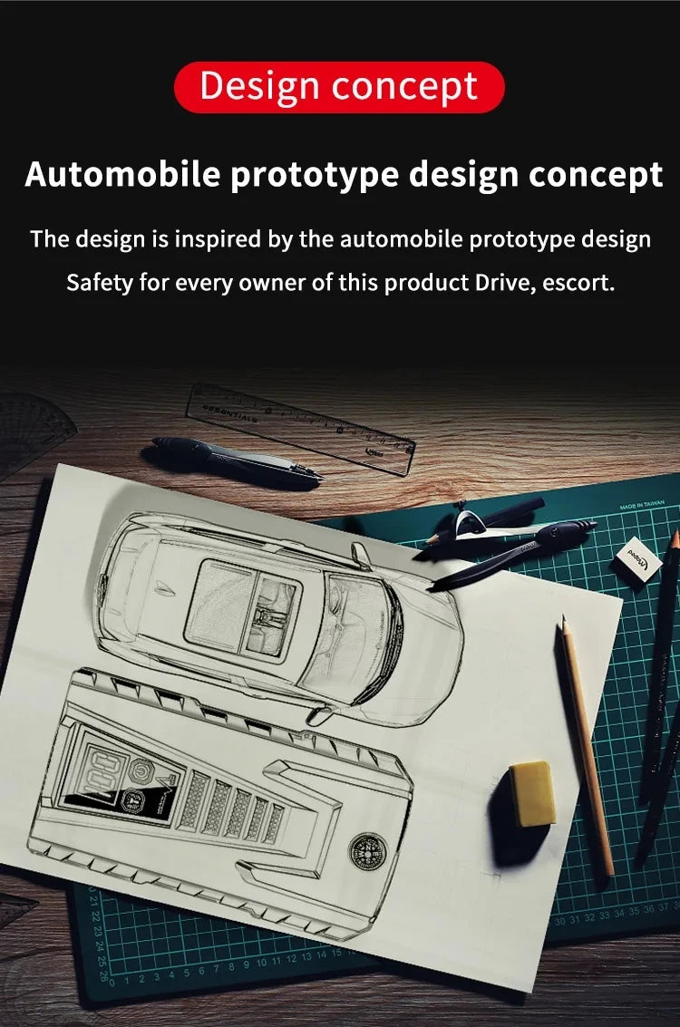 26800mAh Portable Car Jump Starter with 2500A Peak Power