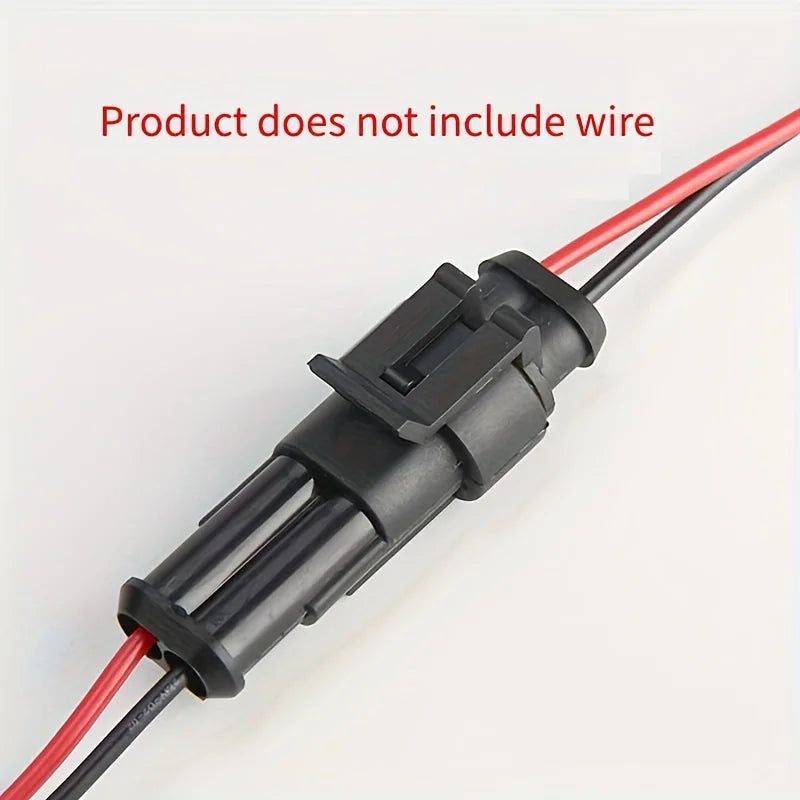 10PCS 2 Pin Way Electrical Wire Connector, 18AWG Male Female Plug Socket, Quick Disconnect Wire Connectors for Car, Truck