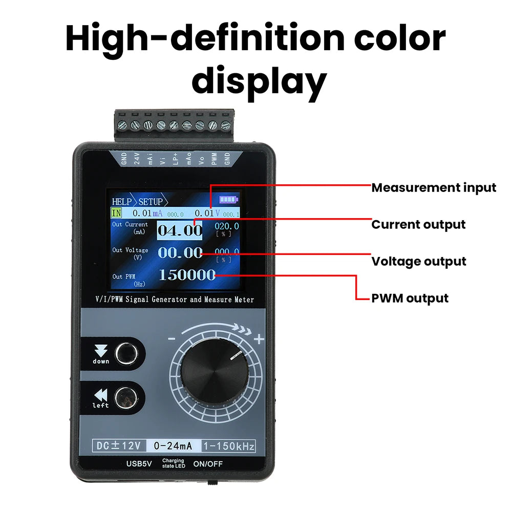 PWM- und Analoger Signalgenerator mit Farbdisplay