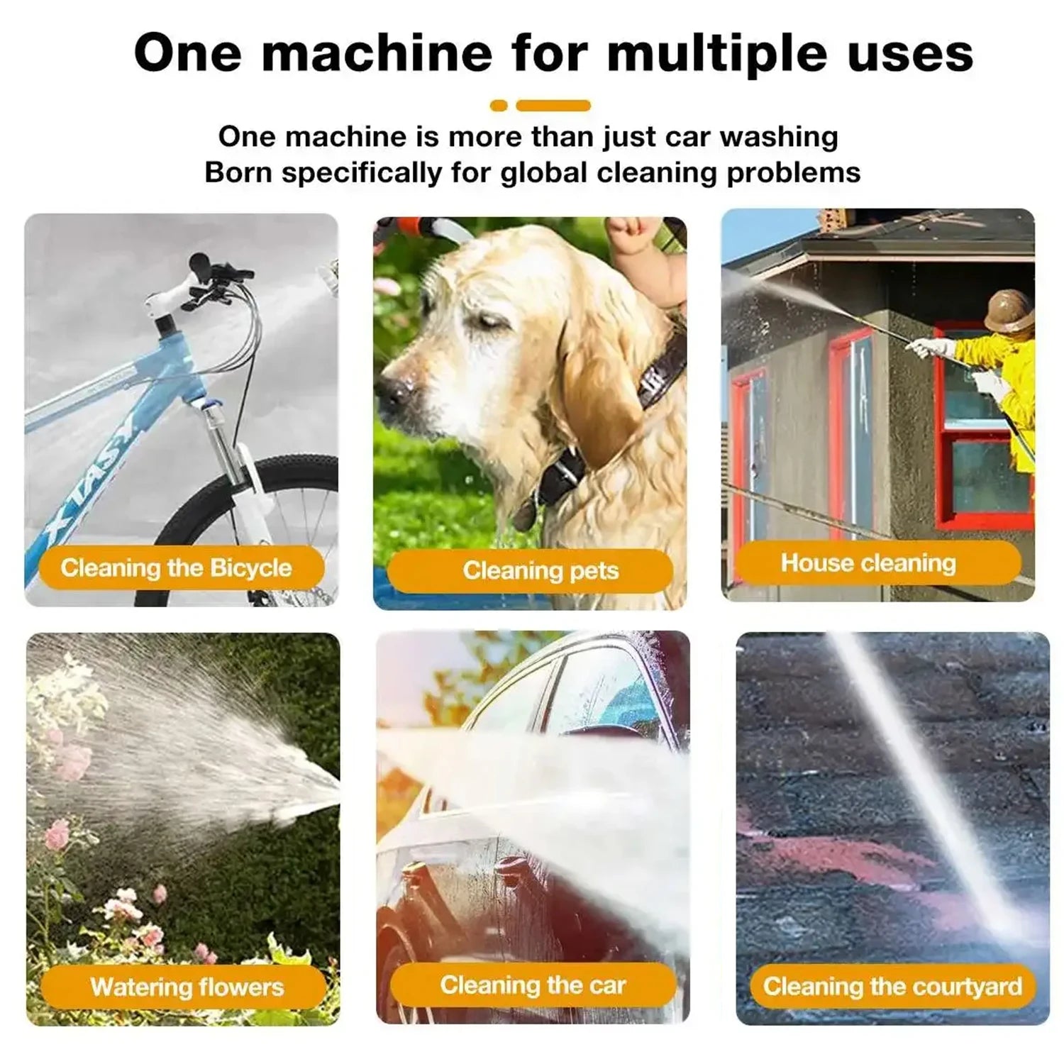 1500W Cordless High Pressure Cleaner Washer