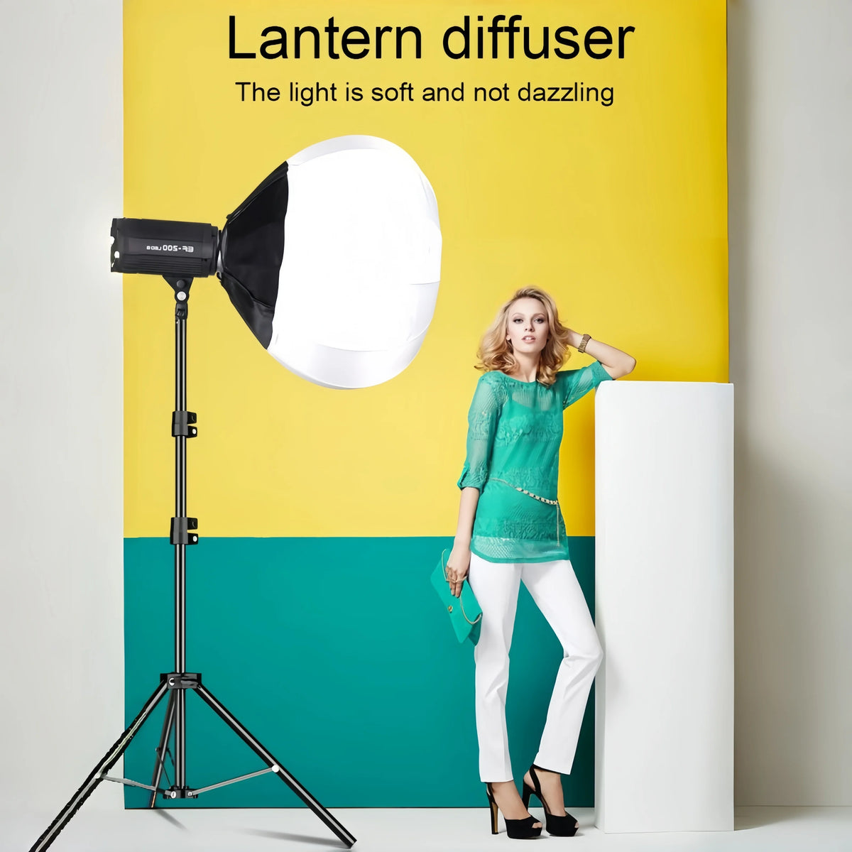 Bowens-kiinnitteinen lyhtysoftbox, 35, 55 tai 65 cm