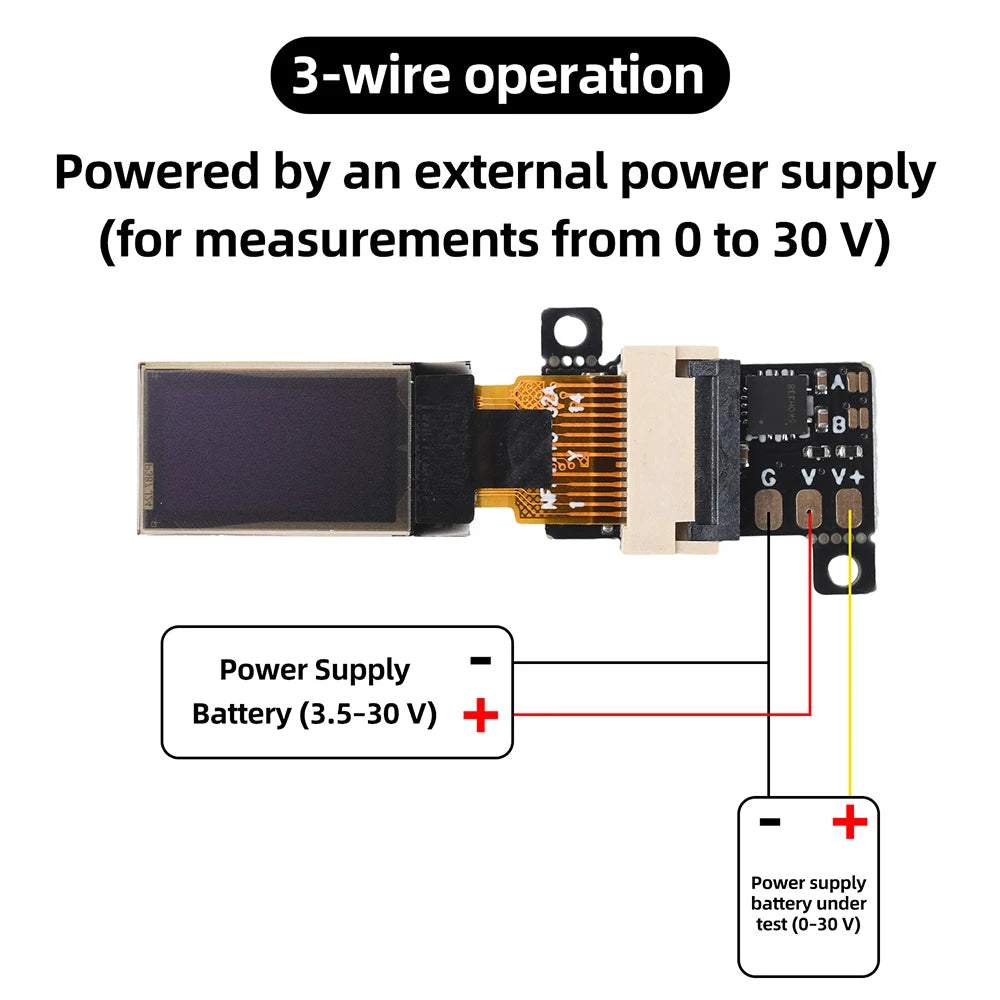 Mini OLED DC-Voltmeter-Modul
