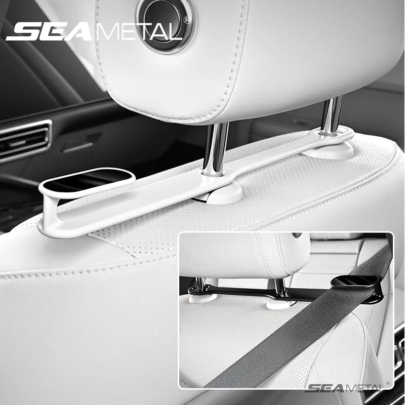 SEAMETAL Car Seat Belt Holder Headrest Seat Belt Fastener Mount Backseat Seatbelt Guide Reduce Noise Relieve Shoulder Friction