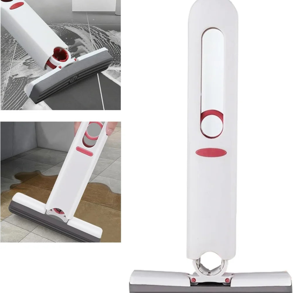 Mini serpillière éponge portable à essorage par pression