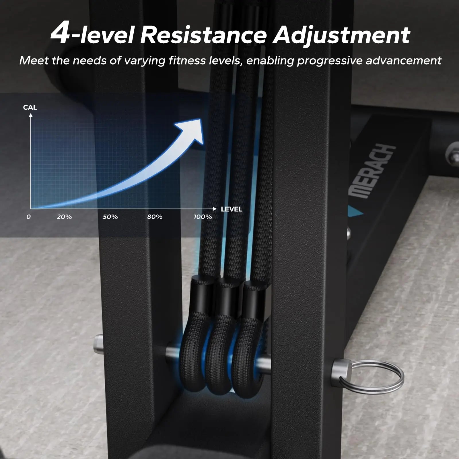 Adjustable Deep Squat Machine with Push-Up Function for Full Body Workouts