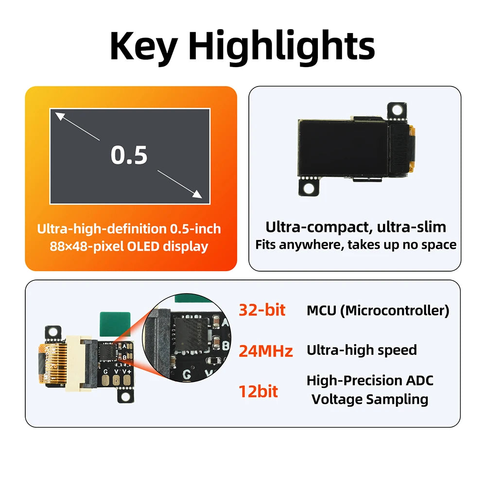 Mini OLED DC-Voltmeter-Modul