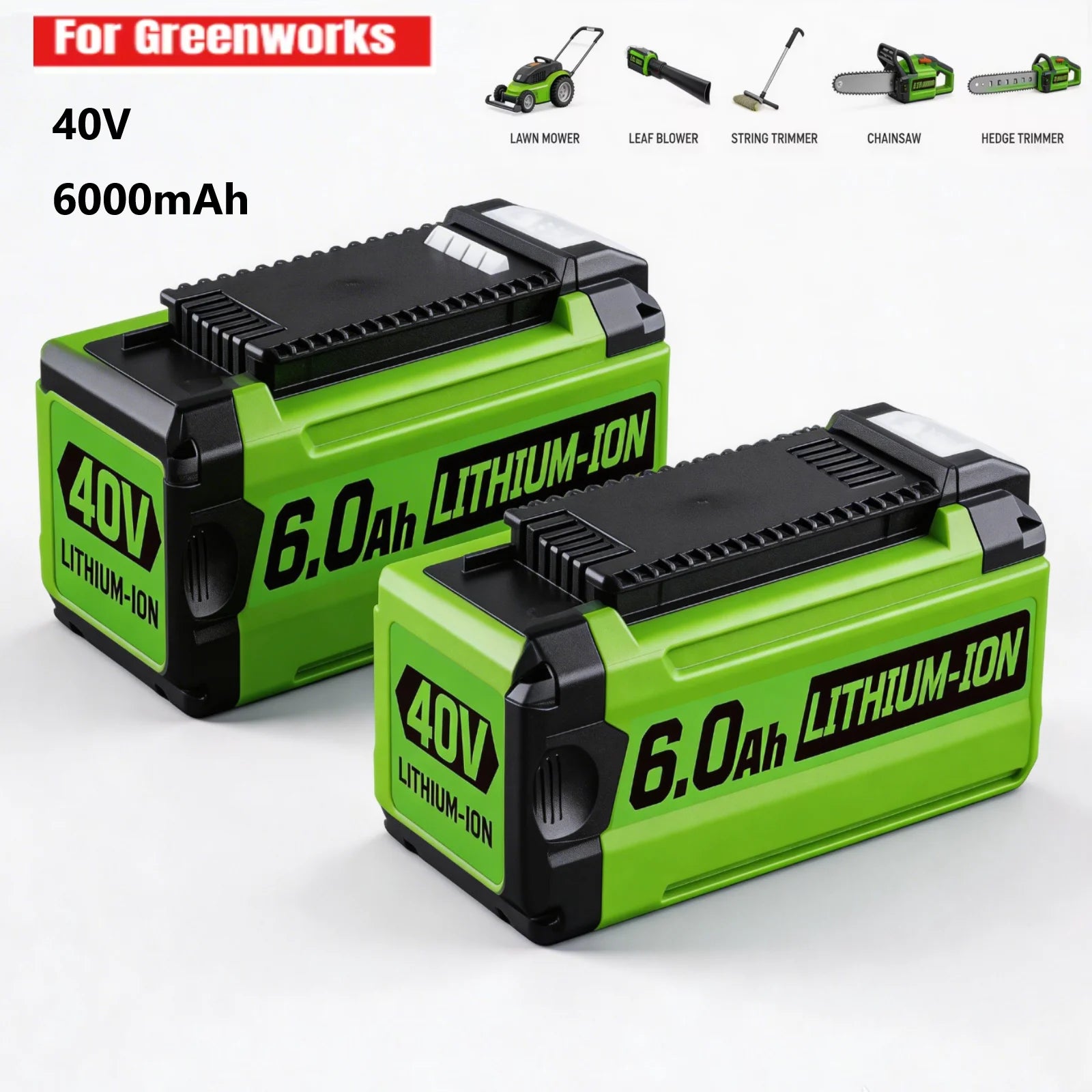 40V 6.0Ah литиево-йонна резервна батерия