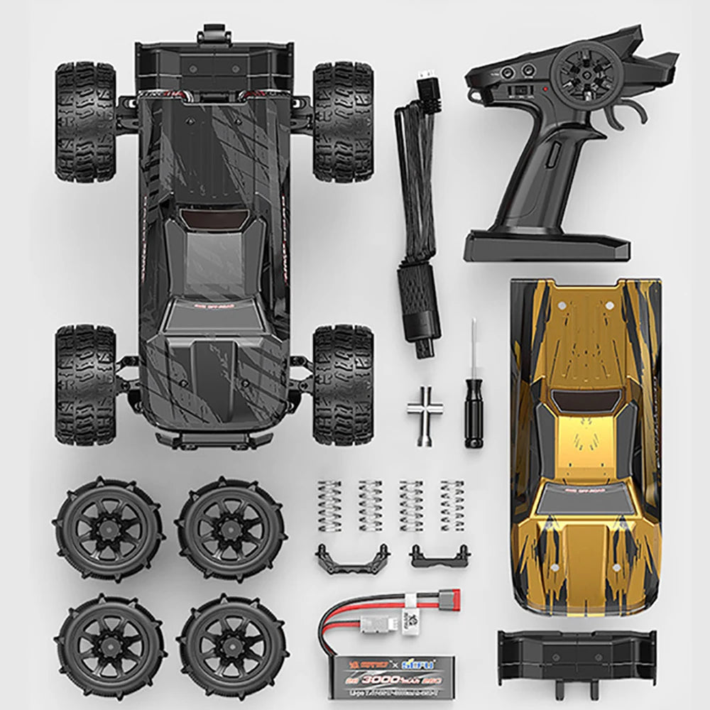 Hyper Go MJX 14210 V2.0 1/14 RC Araba 55KM/S Yüksek Hız Fırçasız 2.4G Uzaktan Kumandalı 4WD Off-road Yarış RC Kamyon Elektrikli Oyuncak