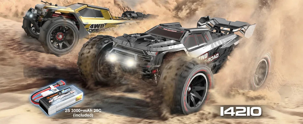 Hyper Go MJX 14210 V2.0 1/14 RC Araba 55KM/S Yüksek Hız Fırçasız 2.4G Uzaktan Kumandalı 4WD Off-road Yarış RC Kamyon Elektrikli Oyuncak