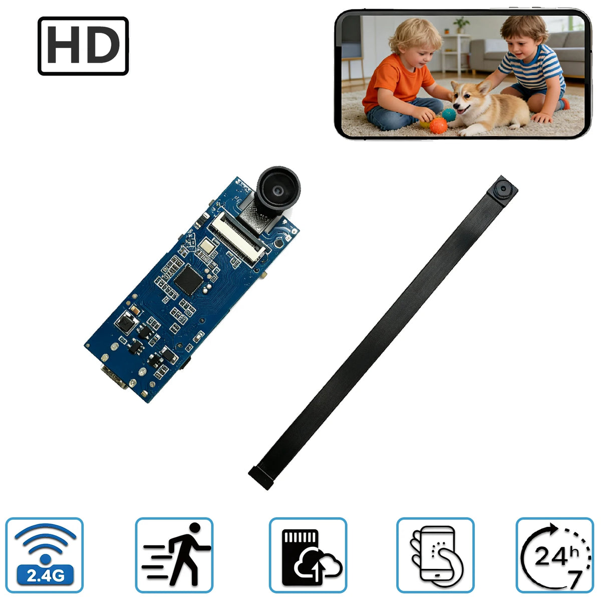 Module caméra de sécurité WiFi compacte