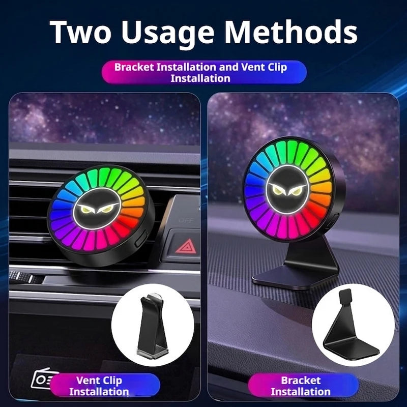 Car Aromatherapy Lamp with Motion Sensor and RGB Light