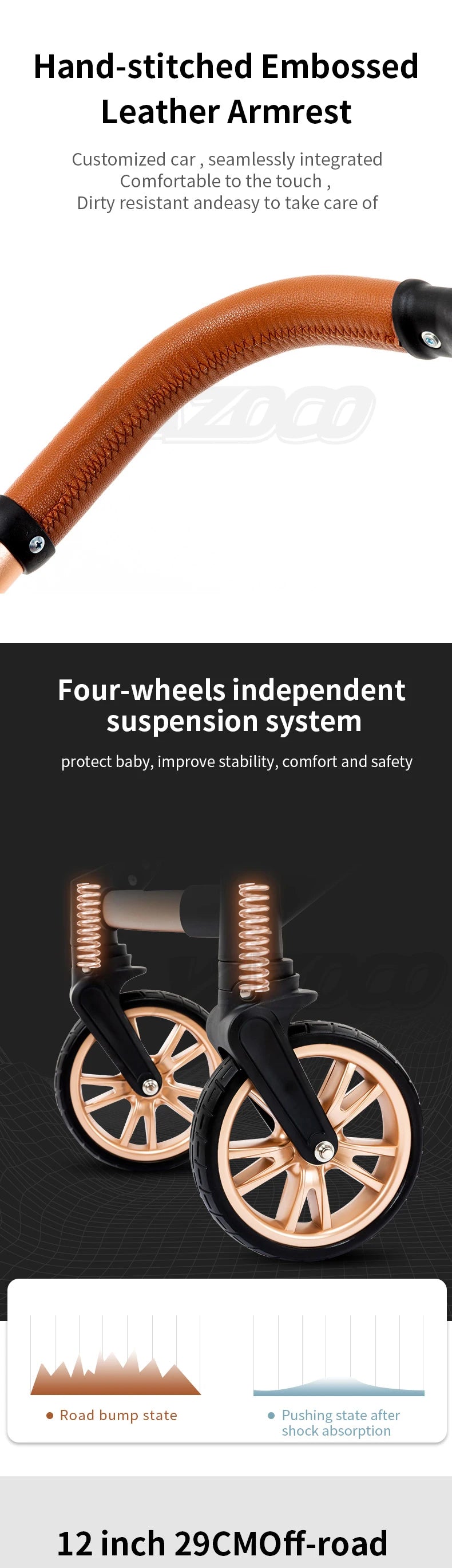 Newest 3‑in‑1 Baby Stroller Portable Travel Carriage