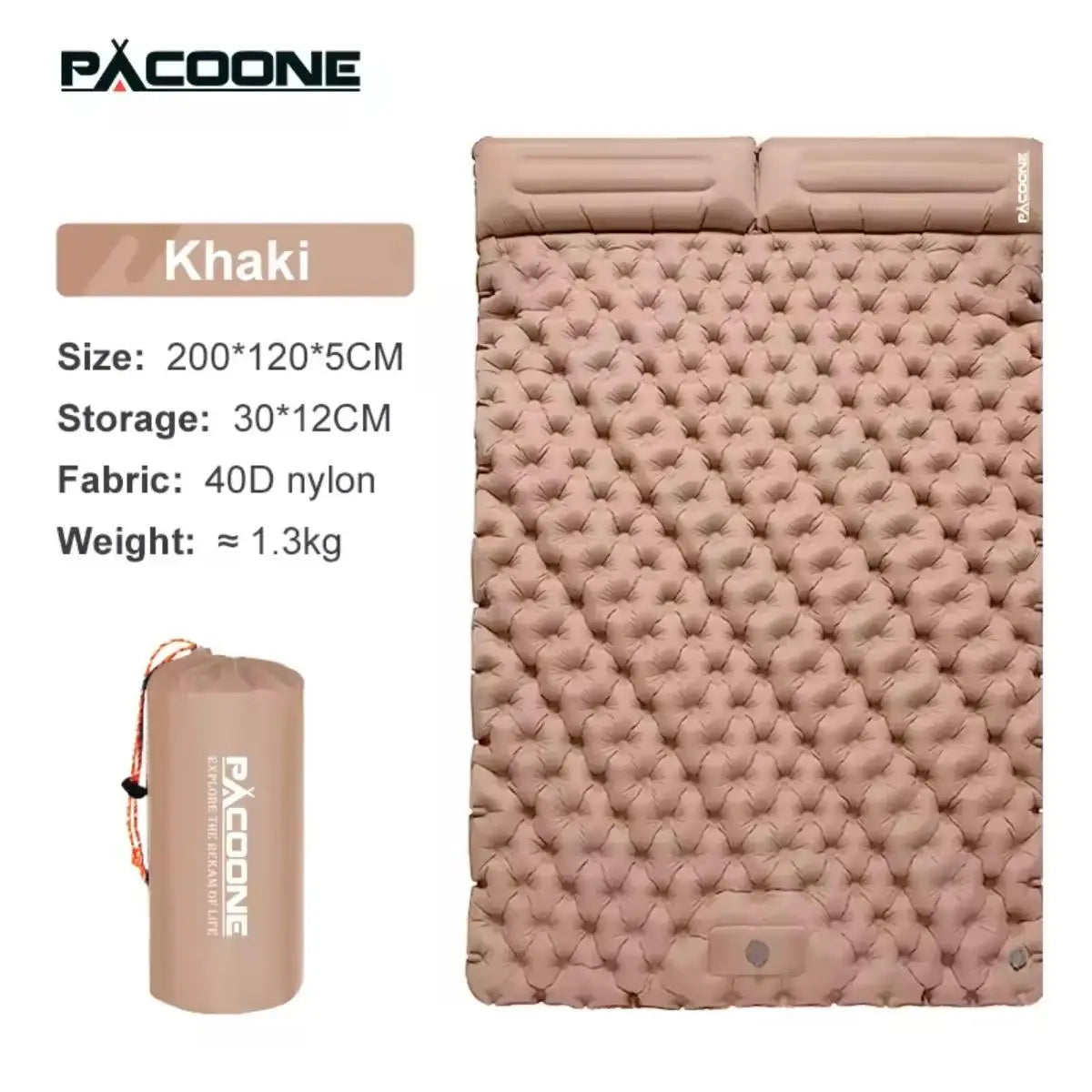 Foldable Inflatable Mattress for Camping and Indoor Sleeping