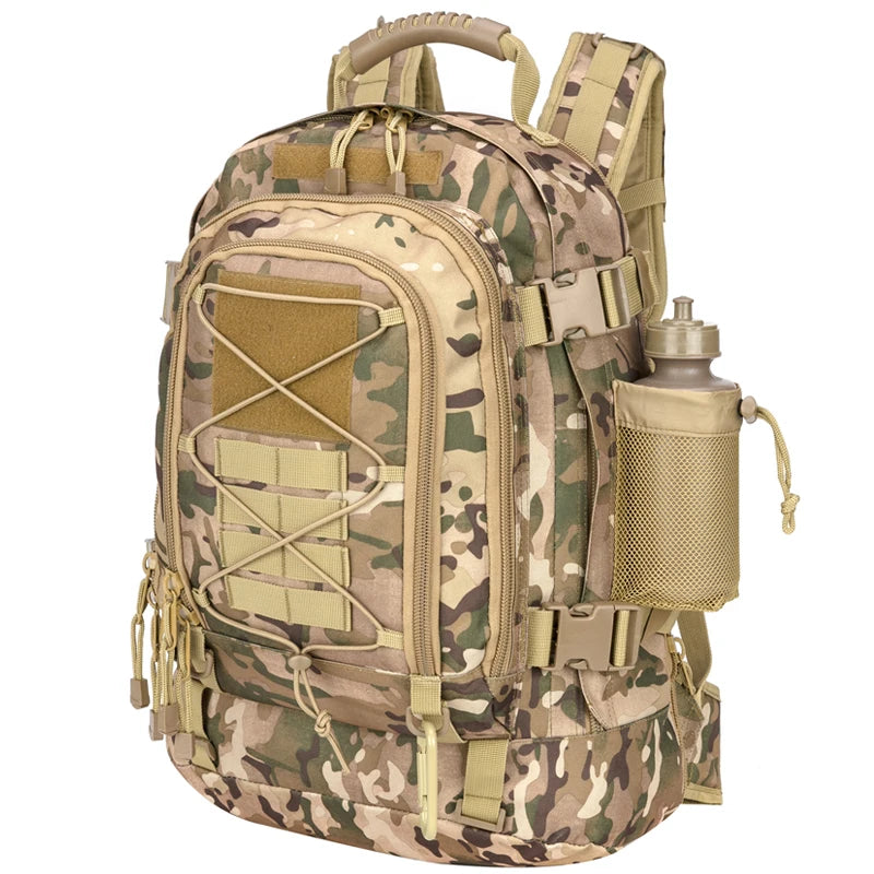 Sac à dos militaire tactique 65L pour camping, randonnée et voyage