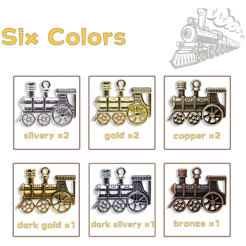 Metal Train Markers for Mexican Train Dominoes