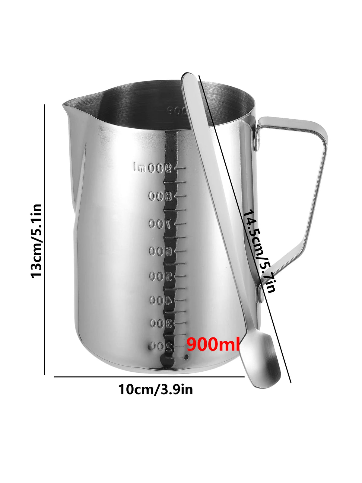 900 ml Stainless Steel Candle Wax Pouring Pot with Spoon