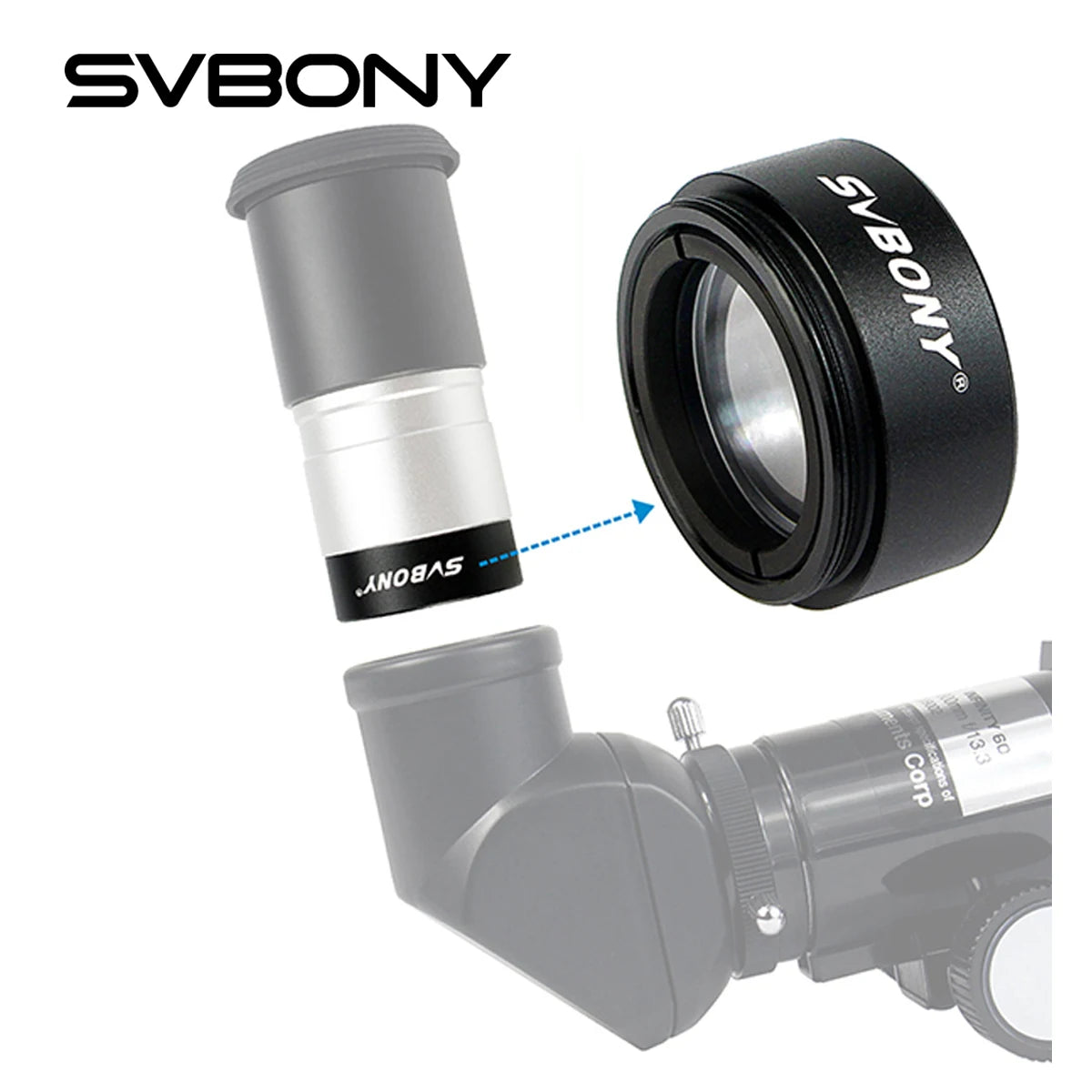 1.25-Inch Telescope Focal Reducer - 0.5x